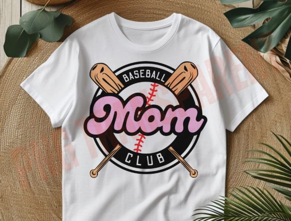 Baseball Mom PNG: Graphics for T-Shirt Designs
