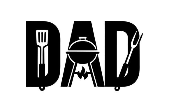 BBQ Dad Grill Tools Design: Graphics for T-Shirt Designs