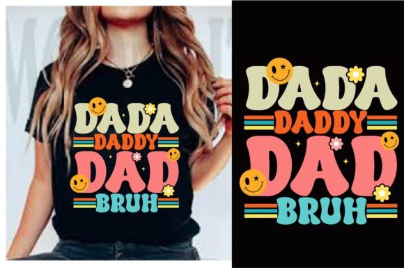 Dada Daddy Retro SVG: Graphics for T-Shirt Designs