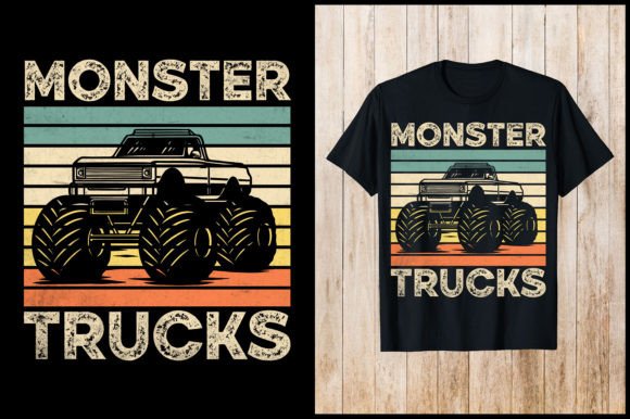 Monster Truck Retro Graphics: T-Shirt Designs Review
