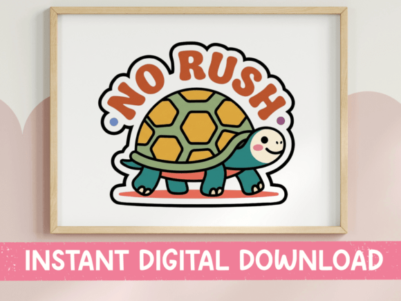 No Rush Turtle: Graphics for T-Shirt Designs