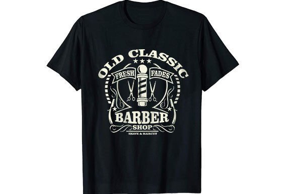 Old Classic Barber Graphics for T-Shirt Designs