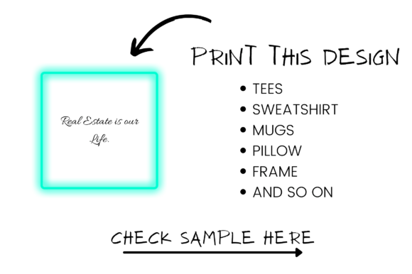 Real Estate Graphics for T-Shirt Designs
