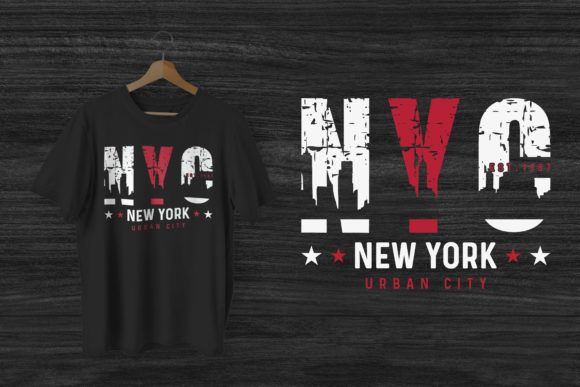 Reviewing T-shirt Design NYC NEW YORK Urban City