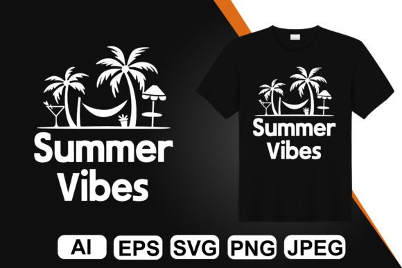 Summer T-Shirt Design Generative AI Graphics