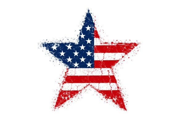USA Flag Star SVG: Graphics for T-Shirt Designs